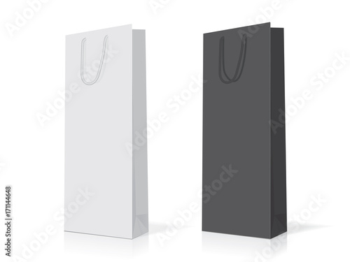 paper bag for your design EPS10 Vector Mock up easy to change color
