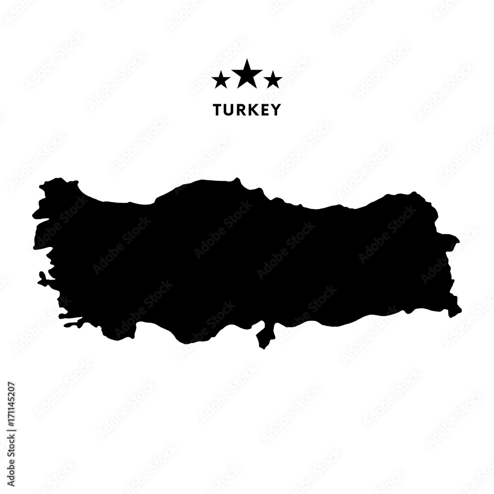 Turkey map. Vector illustration.