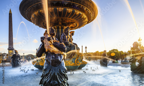 France, Ile-de-France, Paris, Champs Elysées, Place de La Concorde