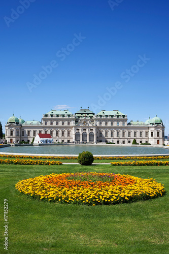 Canvas Print Upper Belvedere Palace and Garden in Vienna, Austria
