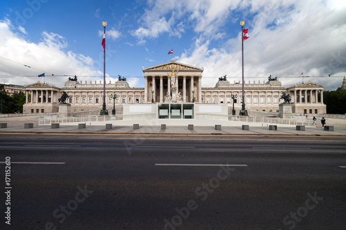 Photography Austrian Parliament Building in Vienna, Austria