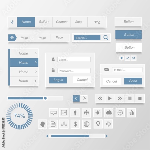 Interface button set
