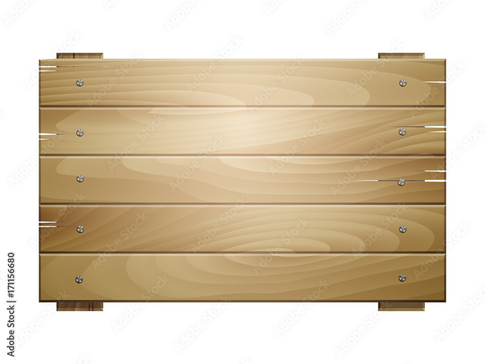 Vector wooden board sign Vector wooden board sign