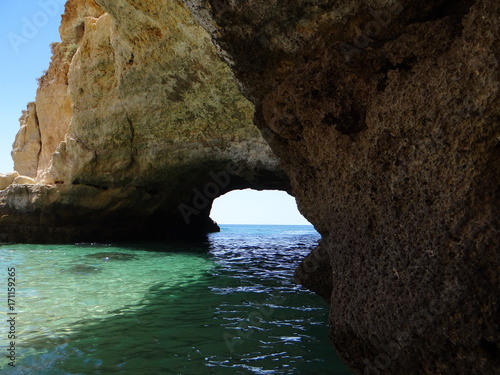 Cave at Algarve coast, Portugal