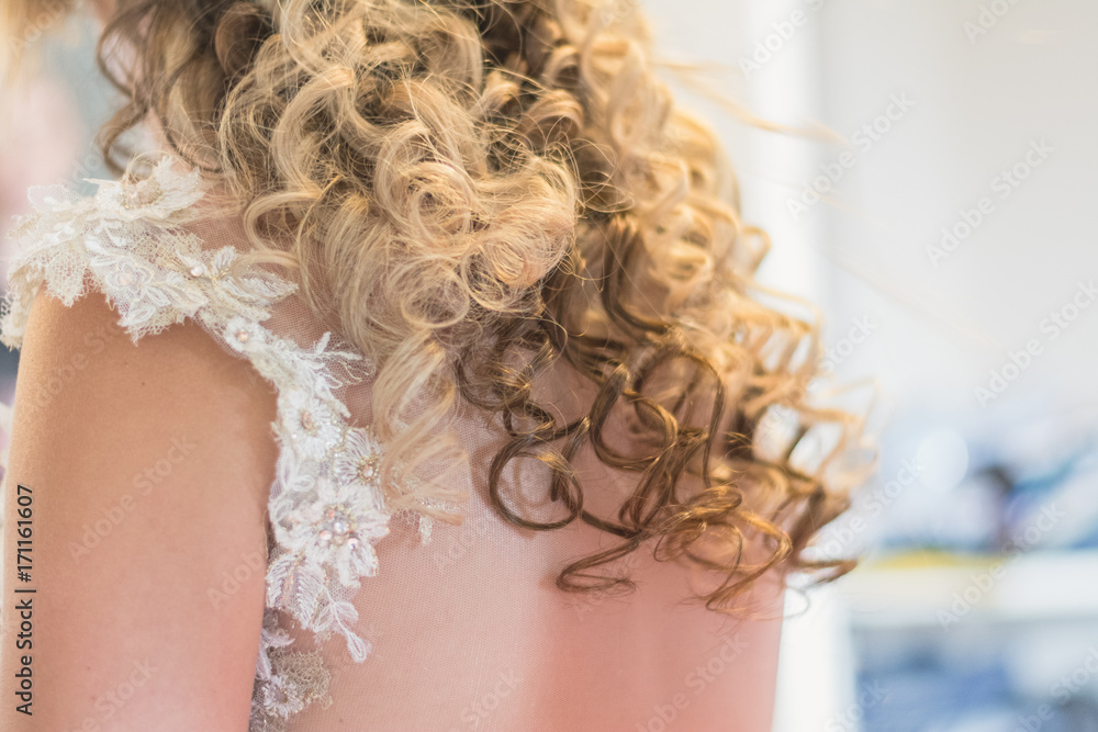 Fototapeta premium Brautfrisur Close-up