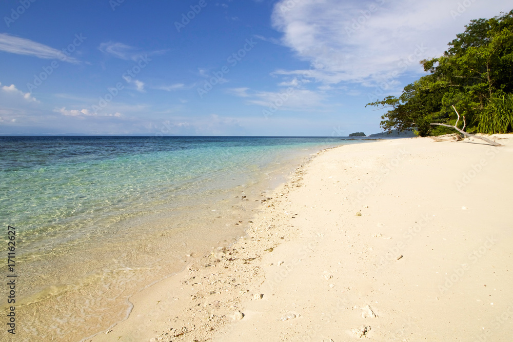 beautiful beach in Birie island, Batanta, Raja Ampat, Indonesia beautiful beach in Birie island, Batanta, Raja Ampat, Indonesia