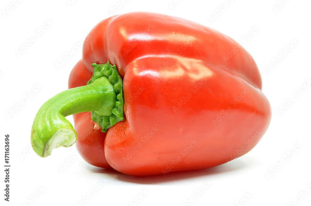 Single red pepper Single red pepper