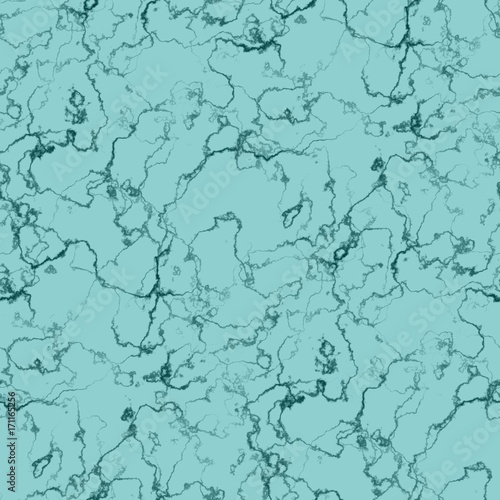 Light blue abstract marble curvy lines veins seamless texture