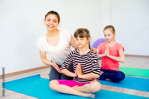 Girls in a gym