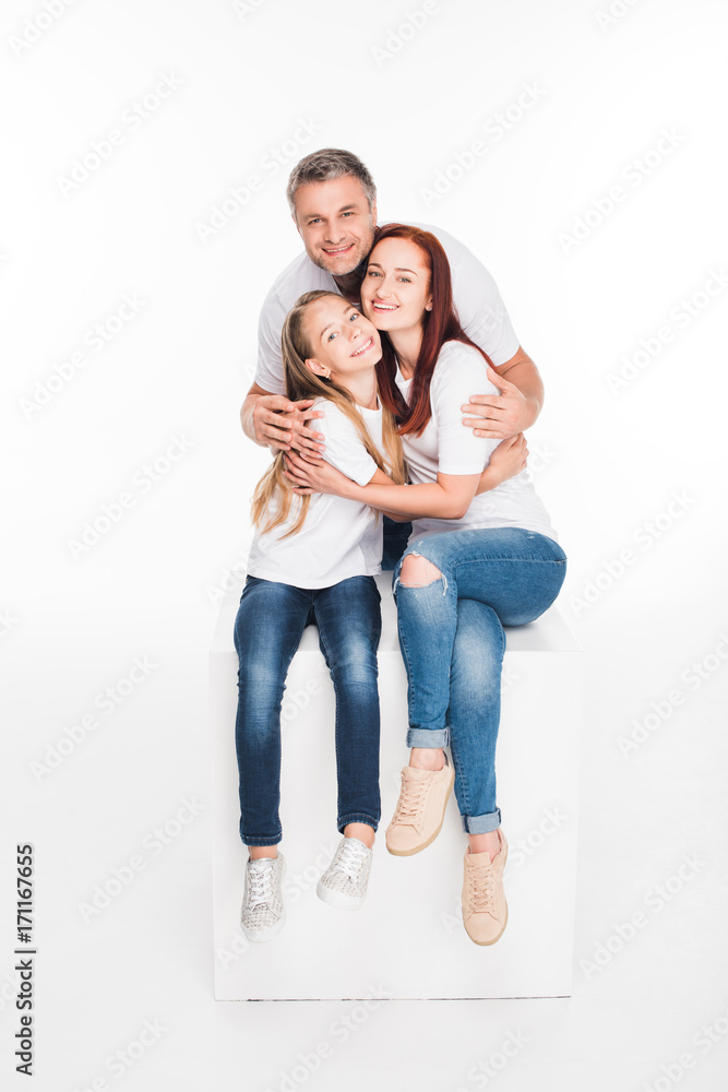 happy hugging family happy hugging family