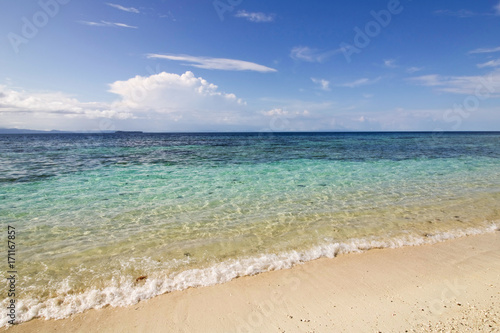 the color of the sea in birie island  Batanta  Raja Ampat