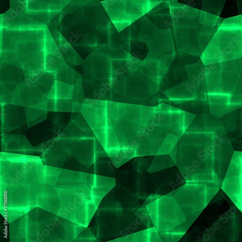 Dark green seamless network glowing gleam net software design