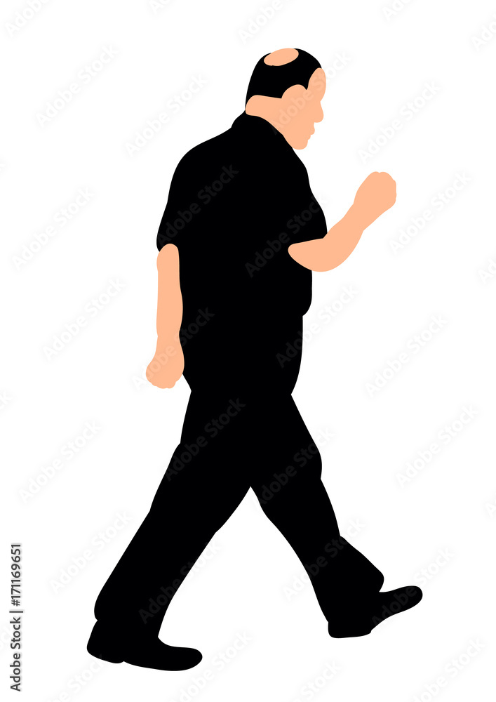 isolated silhouette of a man, is going forward isolated silhouette of a man, is going forward