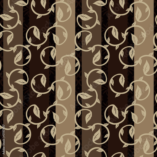 seamless damask pattern in brown. Vintage colorful ornament. background for wallpaper, printing on the packaging paper, textiles, tile.