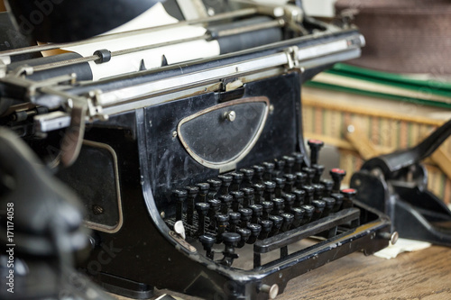 Original vintage typewriter used in 1940's in Central Europe