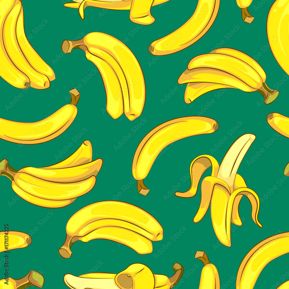 bananas vector seamless pattern
