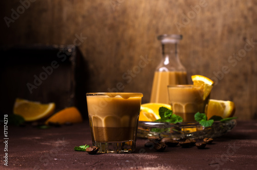 Creamy coffee liqueur