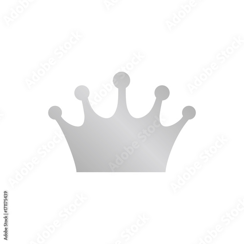 Silver crown icon