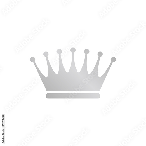 Silver crown icon