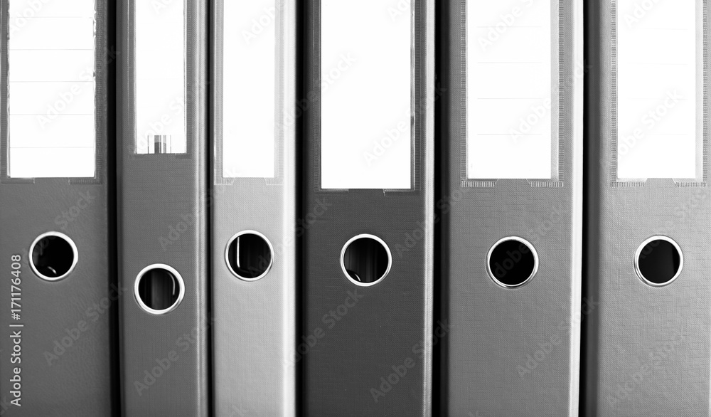 Büroordner, Ordnung, schwarz weiß Büroordner, Ordnung, schwarz weiß