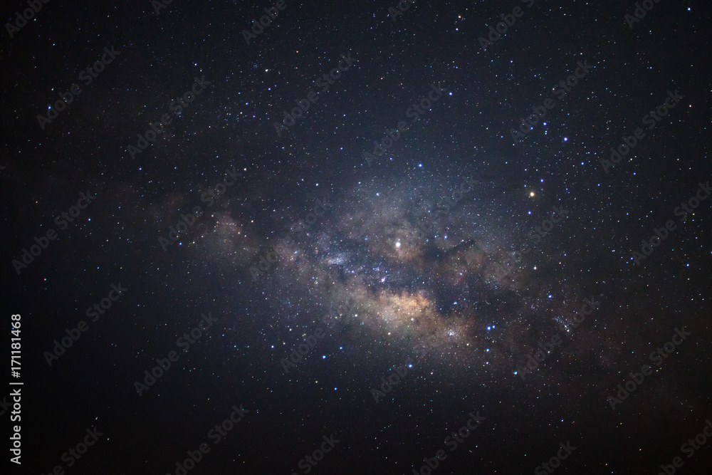 milky way galaxy with stars and space dust in the universe - obrazy, fototapety, plakaty 