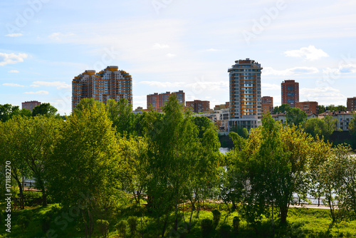 Eco-friendly Levoberezhny district in Khimki, Russia © olgavolodina
