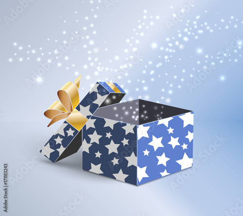 Christmas magic gift box