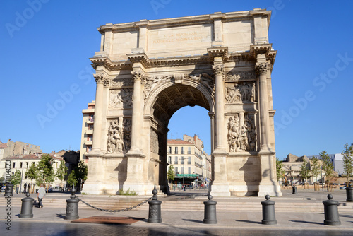 Arc de Triomphe de la Porte d'Aix à Marseille © Richard Villalon