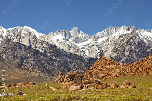 Alabama Hills und Sierra Nevada bei Lone Pine  Kalifornien