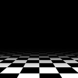 Black and white chess floor background