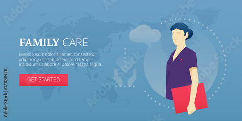36 week banner set med people blue bg