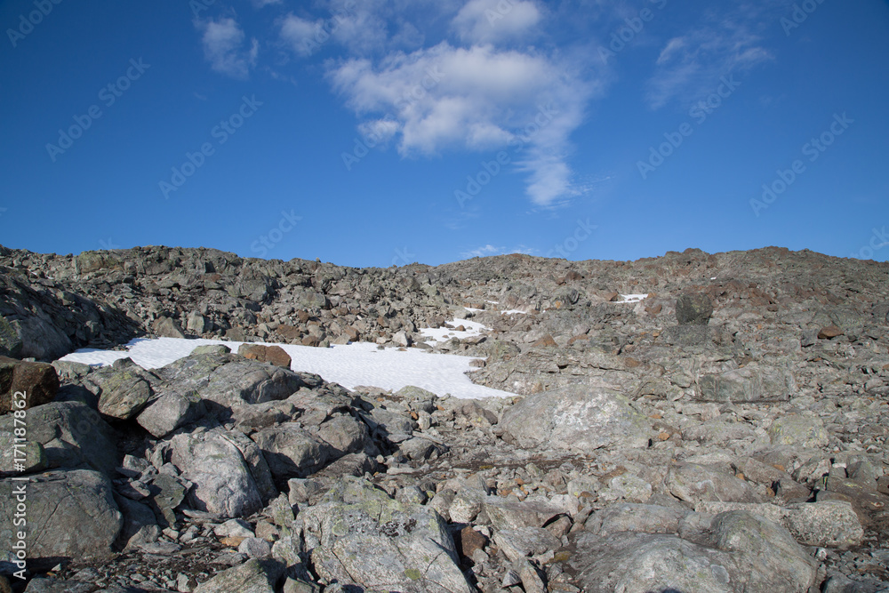Summer landscape on the mountains, Haltitunturi Summer landscape on the mountains, Haltitunturi