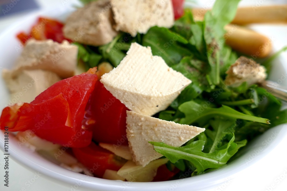 fresh raw vegetable salad as a healthy snack fresh raw vegetable salad as a healthy snack
