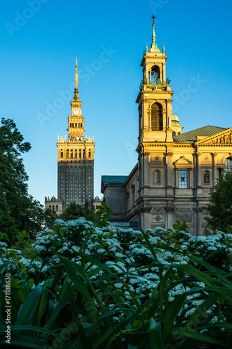 Church of All Saints in Grzybowski Square in Warsaw, Poland photo