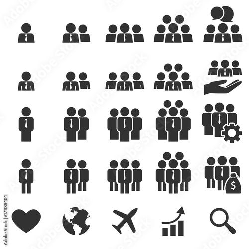 People Icons work group Team Vector