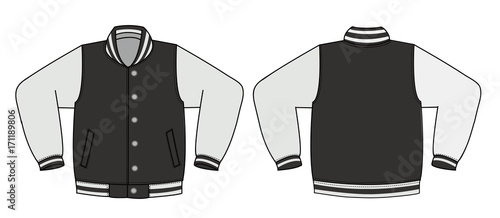 Illustration of varsity jacket