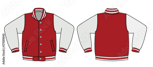 Illustration of varsity jacket
