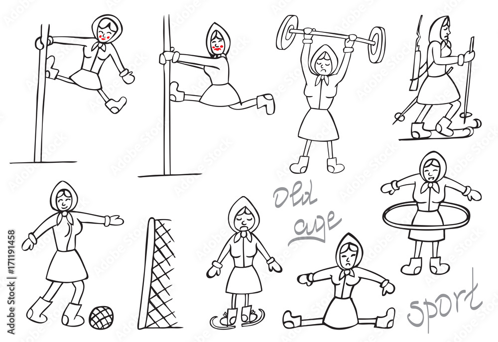 Obraz premium Sports and old age