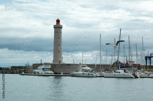 Séte, Hérault, Languedoc, Occitanie, le port et le phare