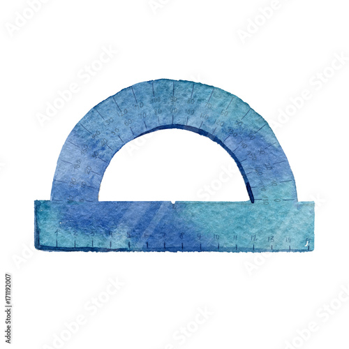 Watercolor Illustration on White Background. Vector EPS