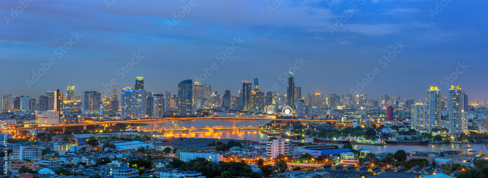 Panorama Bangkok city.
