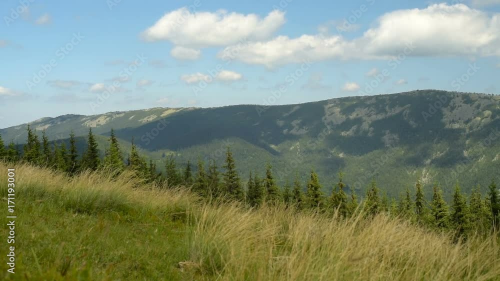 Mountains and clouds, wind Mountains and clouds, wind