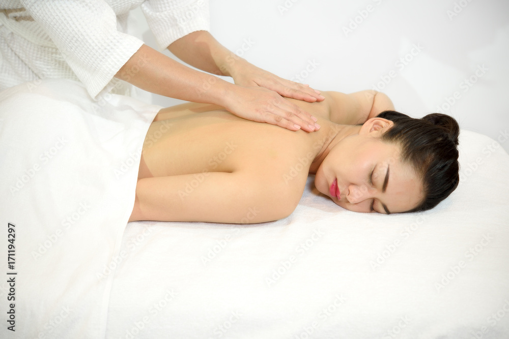 Close-up portrait facial of young beautiful woman getting spa treatment at beauty salon. Close-up portrait facial of young beautiful woman getting spa treatment at beauty salon.