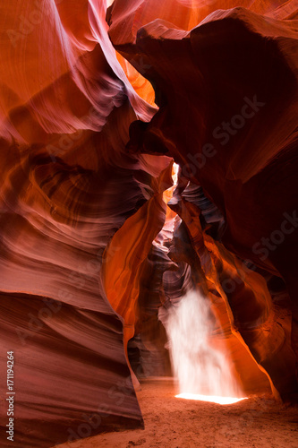 Sun ray in Antelope Canyon USA