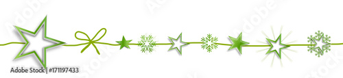 Stern Band Sterne Banner Schleife Grün weihnachten Stars 