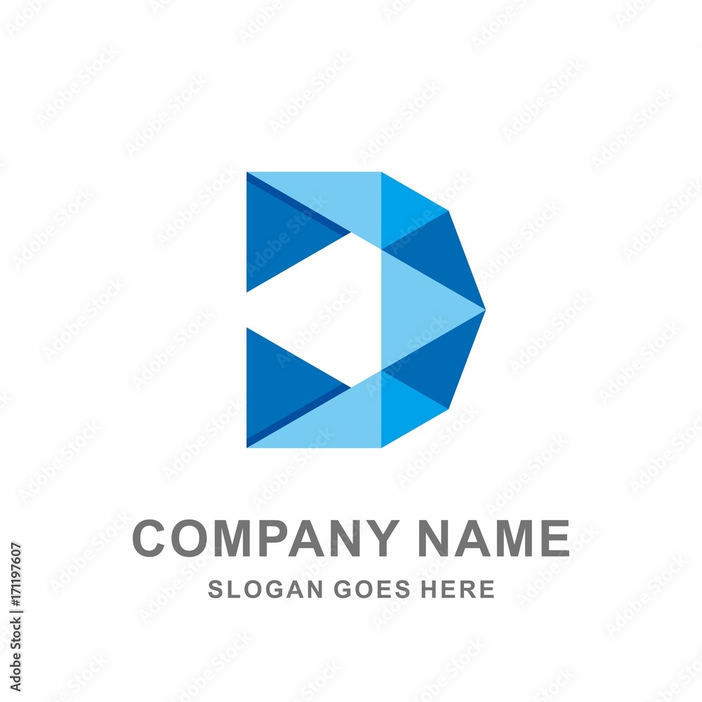Monogram Letter D Geometric Triangle Digital Technology Computer Business Company Stock Vector Logo Design Template Monogram Letter D Geometric Triangle Digital Technology Computer Business Company Stock Vector Logo Design Template