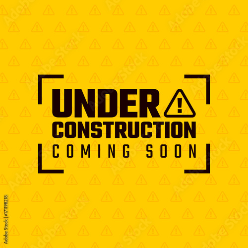 Under construction design, website development concept, vector illustration