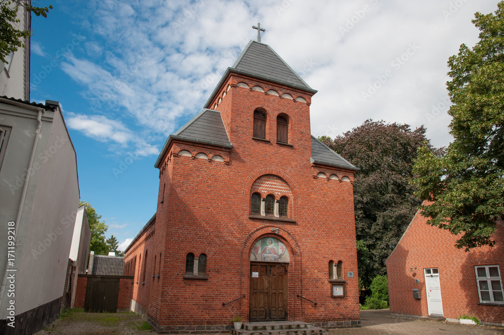Sct. Knuds church in town of Ringsted in Denmark