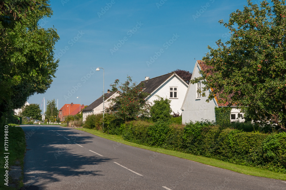 Village of Askeby on island of Moen in Denmark