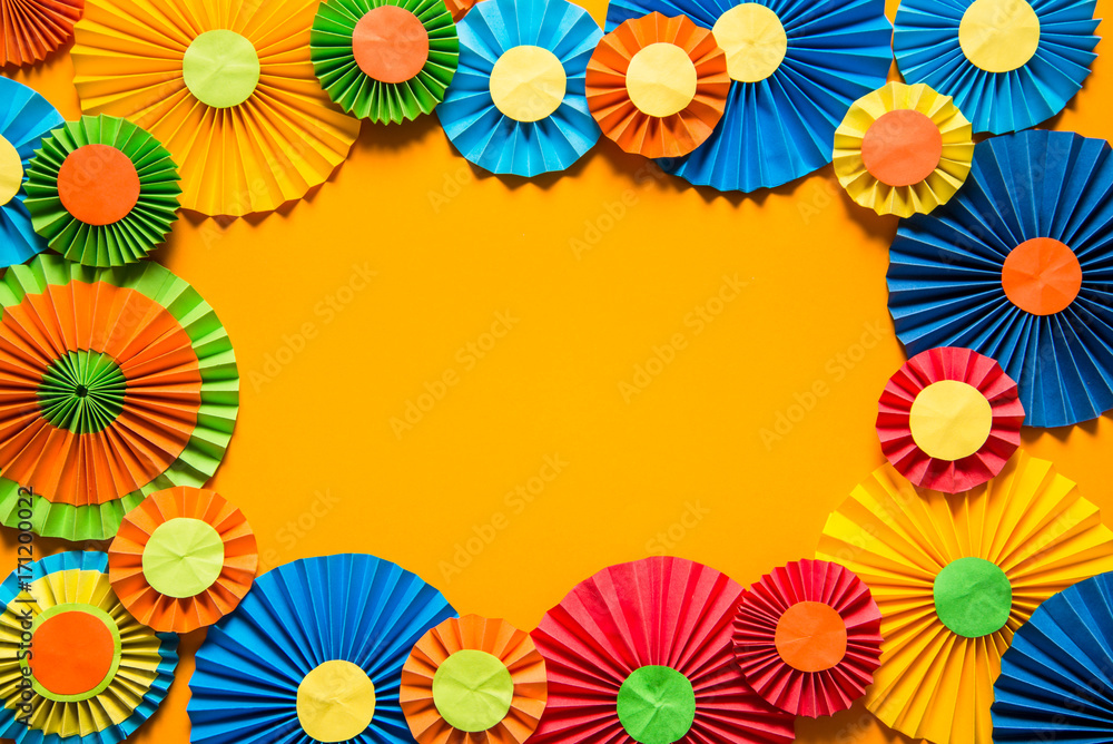 Colorful flowers on background